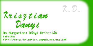 krisztian danyi business card